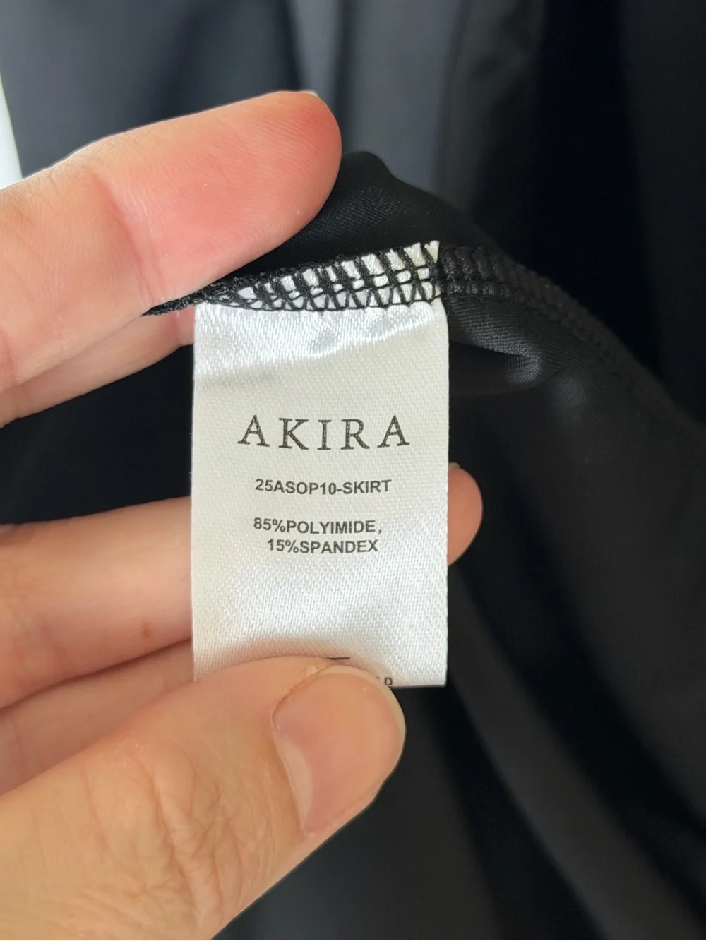 Akira TO THE YACHT Black Swim Cover Up Skirt